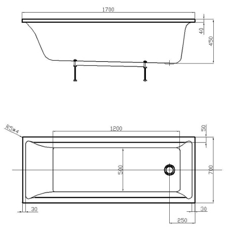 Акриловая ванна Aquatek Eco-friendly Лайма (170х70) LAI170-0000001