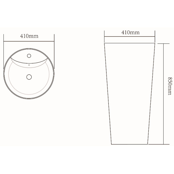 Раковина напольная (41х41) SantiLine SL-4011