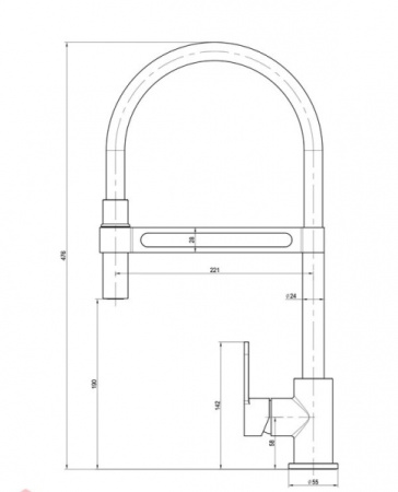 Смеситель для кухонной мойки Lemark Soul (LM6006C)