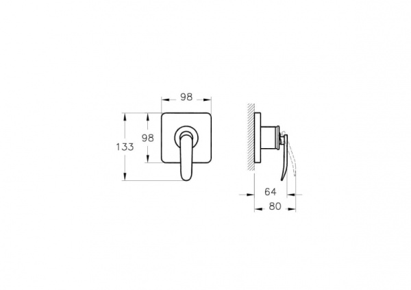 Смеситель VITRA Т4 A40639EXP