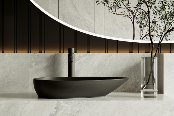 Раковина накладная ABBER Bequem AC2117MB черная матовая