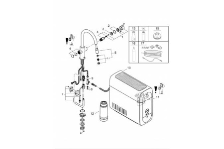 Стартовый комплект GROHE Blue Home 31606000