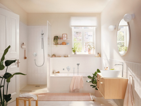 Смеситель для раковины без донного клапана CoolStart Hansgrohe Rebris S 72582000 хром
