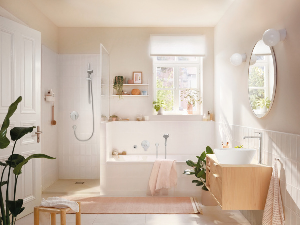 Смеситель для раковины без донного клапана CoolStart Hansgrohe Rebris S 72582000 хром