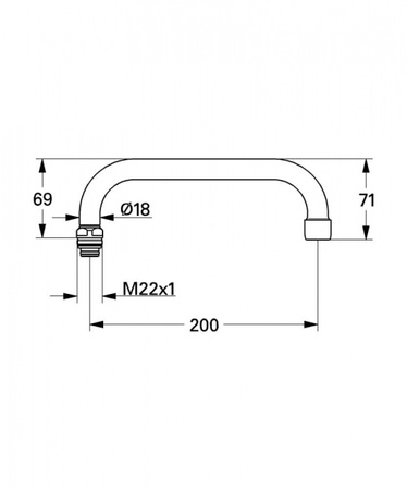 Излив GROHE 13057000