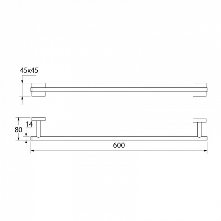 Полотенцесушитель одинарный IDDIS Edifice латунь (EDISB10i49)
