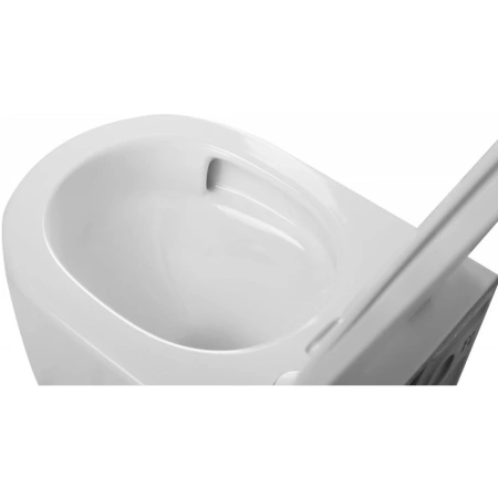Унитаз подвесной BelBagno Soft BB084CH-TOR/SC безободковый, торнадо, с сиденьем микролифт