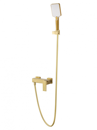 Смеситель для душа WONZON & WOGHAND CUBE 2.0, брашированное золото WW-88048068-BG