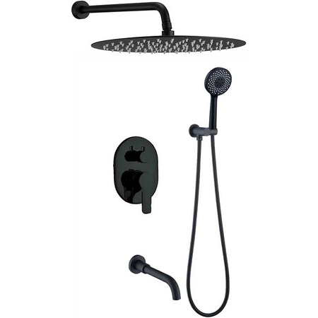 Душевая система Berges Wasserhaus Ventas 3R Black 073008