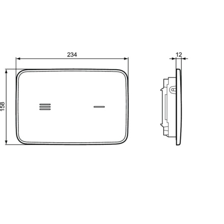 Бесконтактная панель смыва Ideal Standard ALTES R0130A6