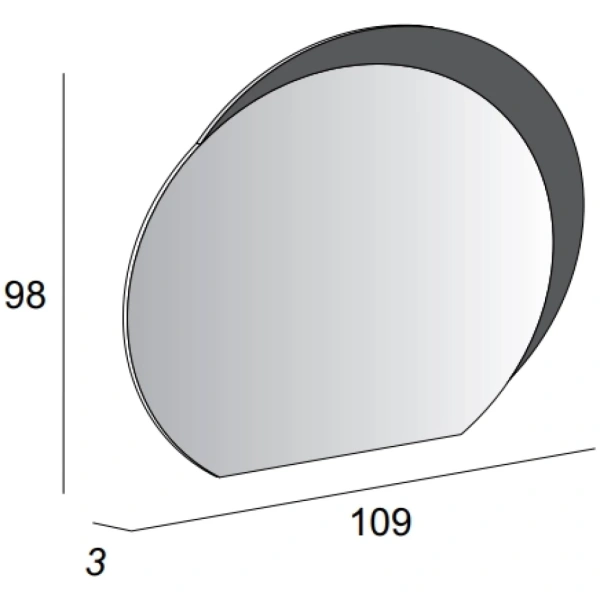Зеркало (109х98) Cezares 44773
