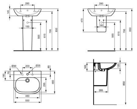 Раковина Ideal Standard Active T054101