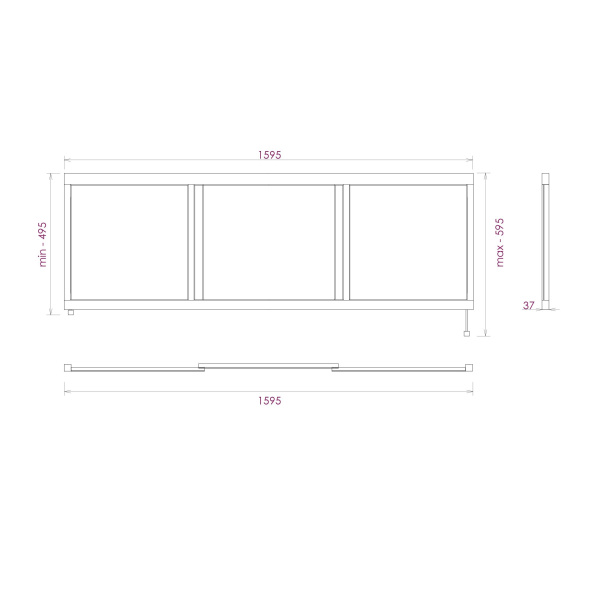 Экран под ванну Onika Одио 160 516005