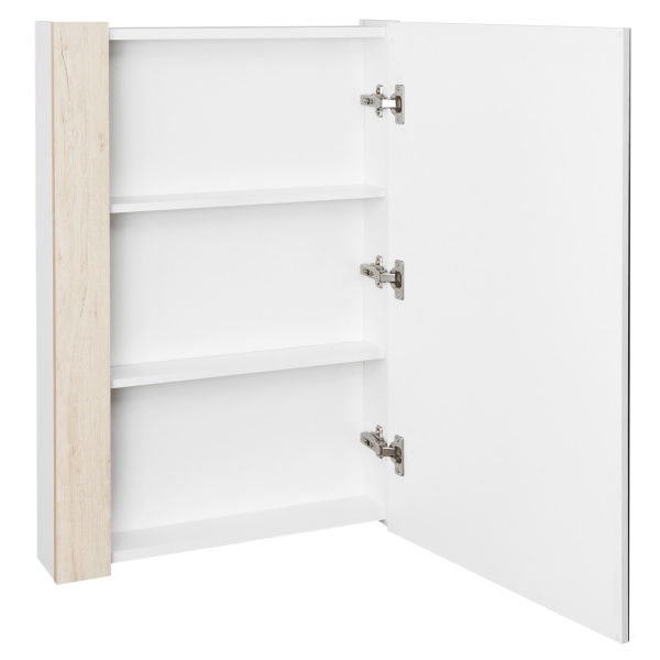 Зеркальный шкаф Aquaton Кантри 55 белый, дуб верона 1A257702AHB20