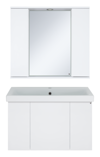 Зеркало-шкаф (80х72) Misty Лира 80 П-Лир04080-013