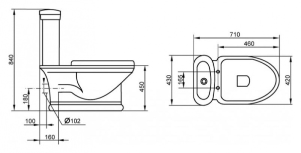Крышка-сиденье Cezares Primo CZR-166M