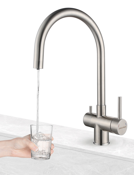 Смеситель для кухни с подключением к фильтру  Paulmark Heller He213218-SS