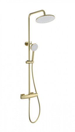 Душевая система с термостатом WONZON & WOGHAND NEO, брашированное золото WW-B3035-A-BG