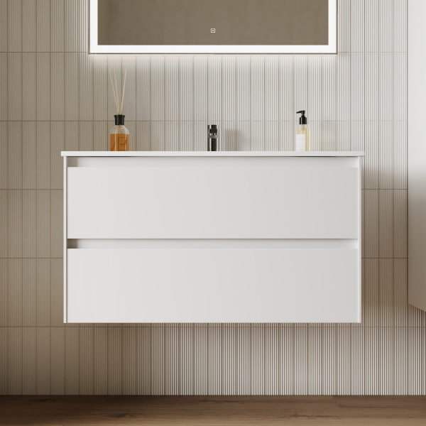 Тумба под раковину Sancos  Cento CN90W белый глянец