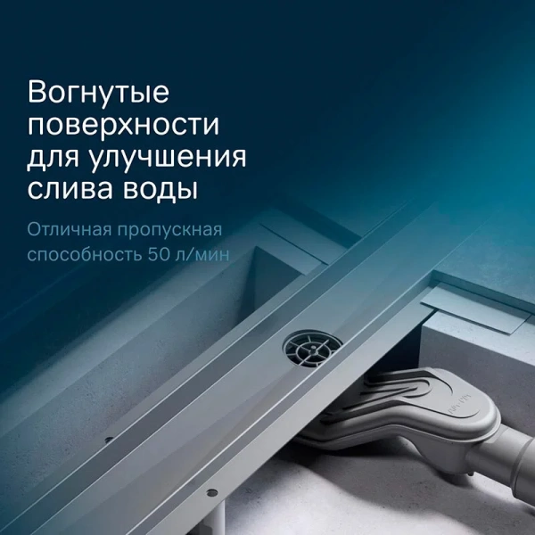 Душевой лоток с решеткой под плитку 90 см Am.Pm MasterFlow W01SC-U11-090-04SB хром матовый