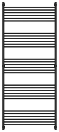 Полотенцесушитель Водяной Прямая Сунержа Богема + (190х80) Матовый Черный 31-0220-1980