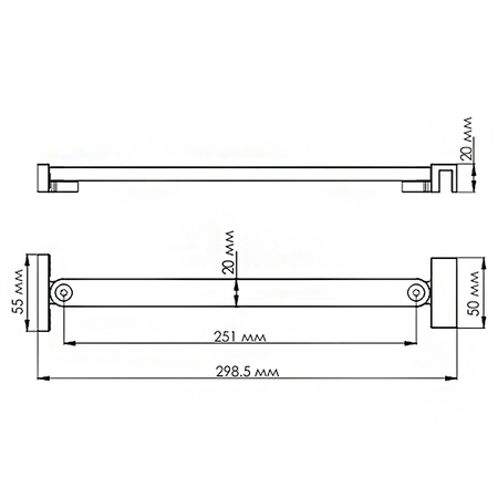 Фиксатор для стеклянной шторки WasserKRAFT Berkel D392