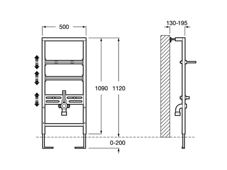 Система инсталляции для раковины Roca Duplo 890093000