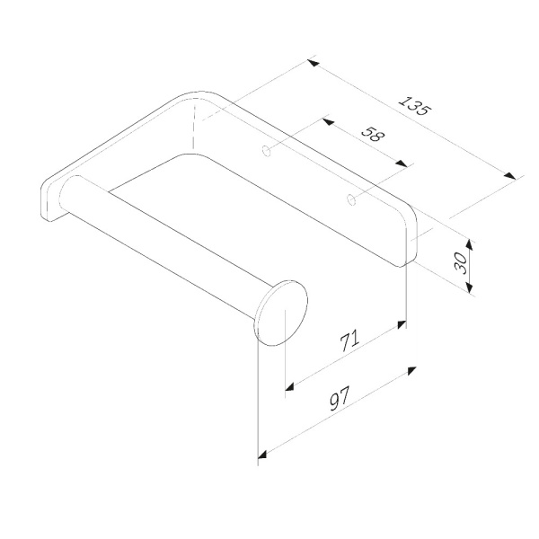 Держатель для туалетной бумаги Am.Pm Inspire 2.0 A50A34100