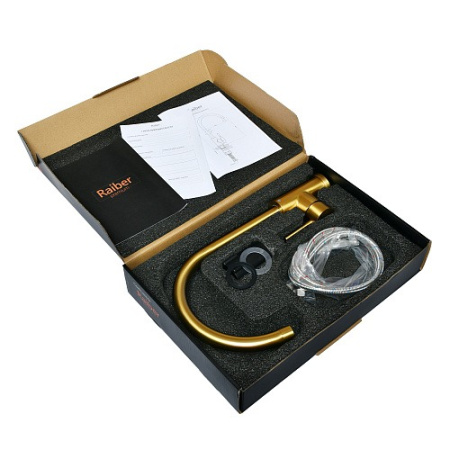 Смеситель для кухни Raiber Graceful RPG-012 золото