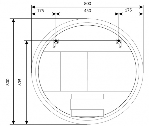 Зеркало (80х60)  1Marka Amour 80 Ц0000007711