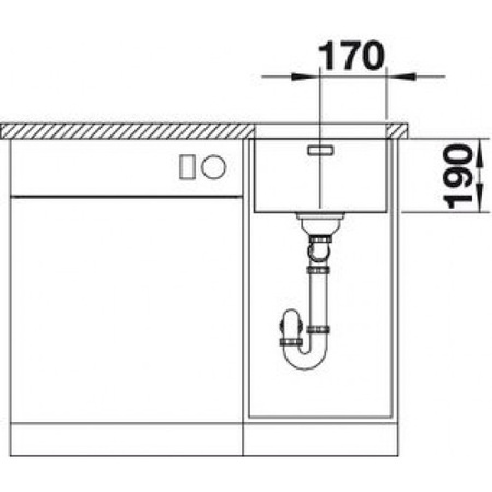 Кухонная мойка Blanco Andano 340-U 522955