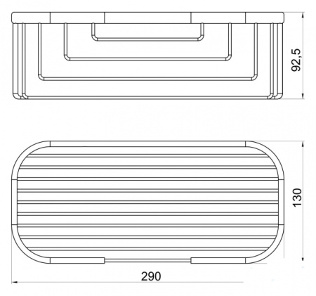 Полка для ванной Novaservis Metalia Wire Programme 6085.0