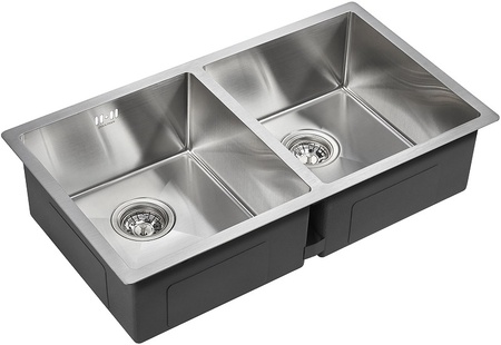 Кухонная мойка Paulmark  Twin PM237844-BS брашированная нерж.сталь