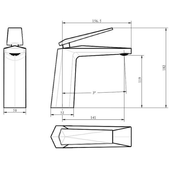 Смеситель для раковины Boheme Venturo 371-B