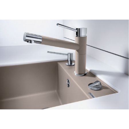 Смеситель Blanco Alta Compact Silgranit (белый/хром) 515317