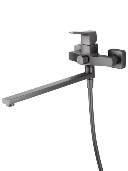 Смеситель для ванны WONZON & WOGHAND FLEX, темный графит WW-639906-BGM