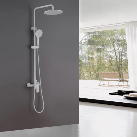 Душевая стойка ABBER Weiss Insel AF8020FWL белый