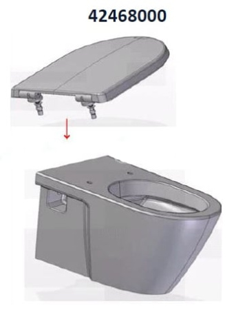 Сиденье для унитаза с крышкой  GROHE 42468000