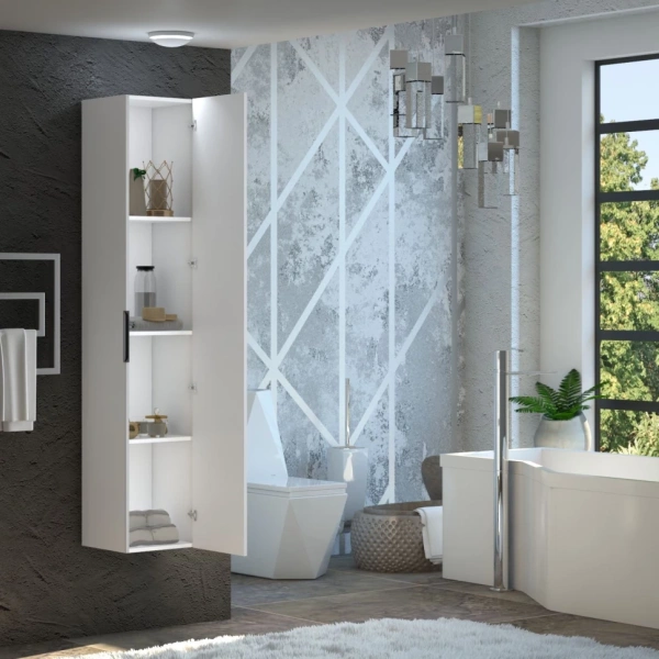 Пенал Opadiris Луиджи универсальный, цвет белый матовый 00-00002268