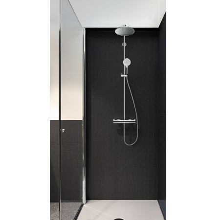 Душевая система с тремостатом Hansgrohe Crometta S 240 1jet Showerpipe EcoSmart 27268000 хром