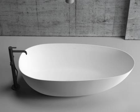 Акриловая ванна (170х80) ABBER AB9211 без гидромассажа, белый