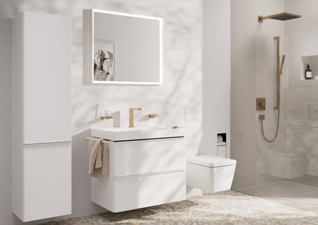 Верхний душ Hansgrohe Pulsify E 260 1jet EcoSmart+ 24333140 шлифованная бронза