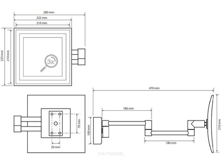 Косметическое зеркало Bemeta 116301812