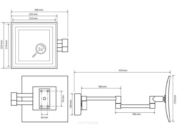 Косметическое зеркало Bemeta 116301812