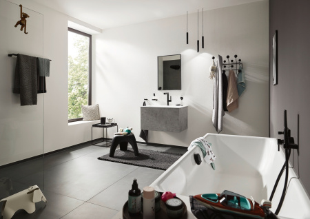 Двойной крючок Hansgrohe AddStoris 41755670 черный матовый