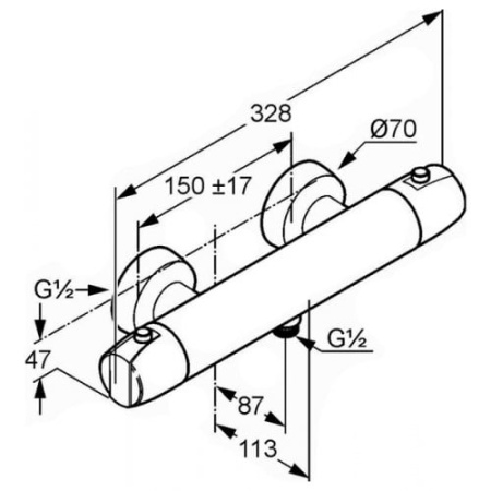 Смеситель с термостатом Kludi MX 354300538
