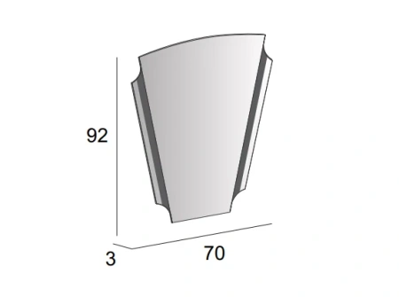 Зеркало (70х92) Cezares 45020