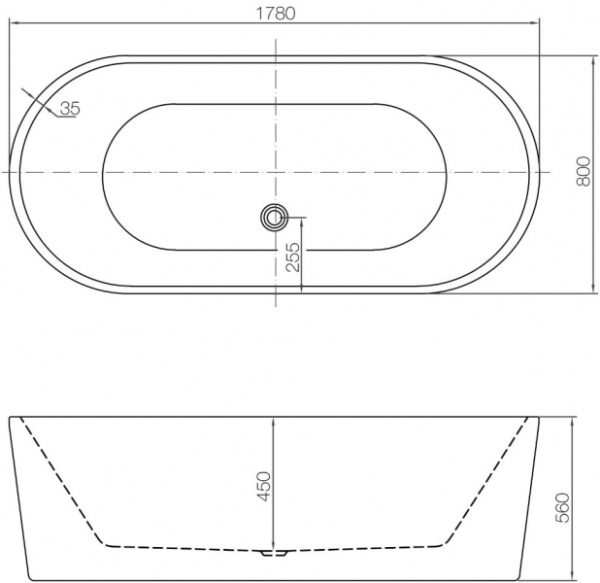 Ванна акриловая NT BATHROOM Lago di Bolsena NT09
