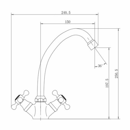Смеситель для кухни FASHUN A4119-2