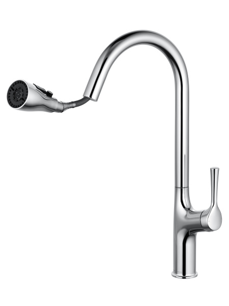 Смеситель для кухни с выдвижным изливом WONZON & WOGHAND, хром WW-AE54123-CR